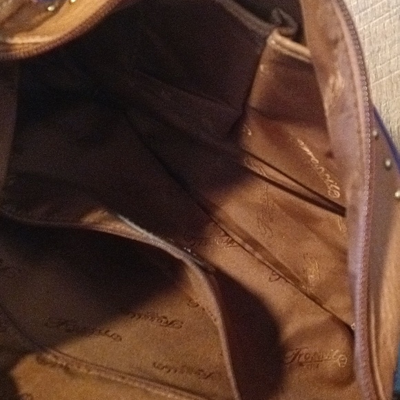 Fossil leather multi color 🎒 bag. Authentic - Picture 8 of 11